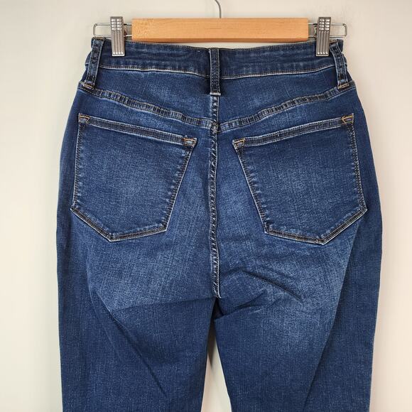J. Crew Factory Curvy High Rise Skinny Jeans Medium Wash Stretch Denim 28 - Picture 4 of 11